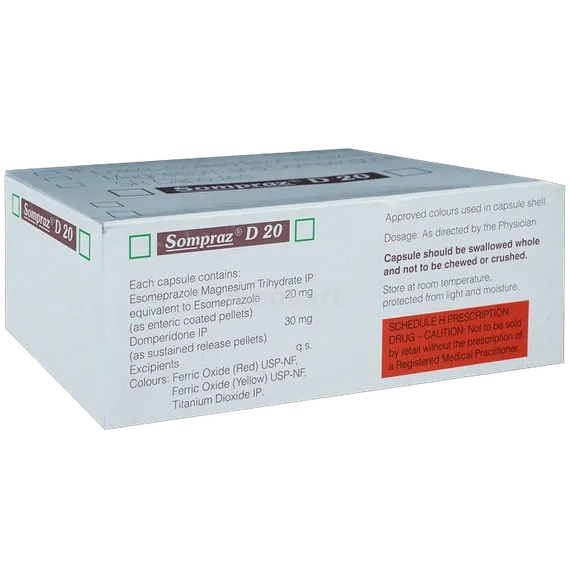 sompraz d 20mg capsule 15's